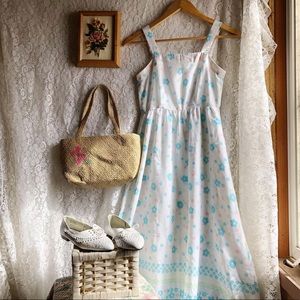 VTG handmade 60s style midi smock dress